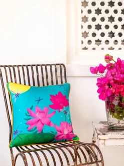 Firefly Garden Cotton Cushion Cover - 16 Inch