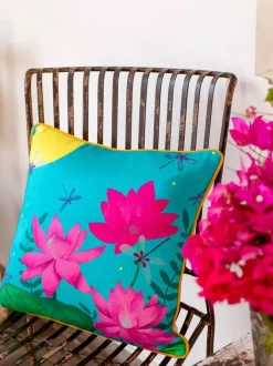Firefly Garden Cotton Cushion Cover - 16 Inch