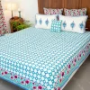Firoza Block Printed Cotton Bedsheet