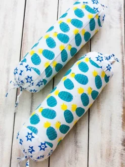 Firozi Ananas Organic Cotton Infant Bolster Cover - Set of 2