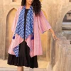 Fitoor Block Printed Waterfall Reversible Shrug
