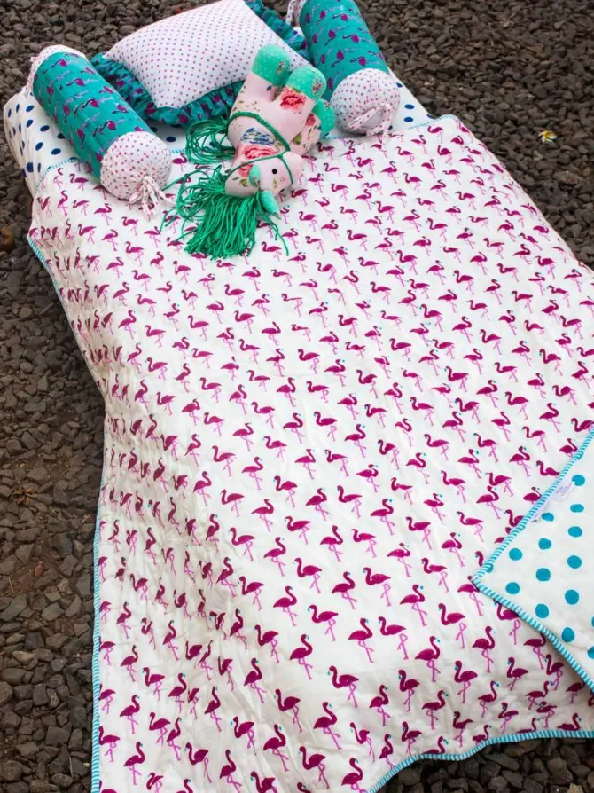 Flamingo Organic Cotton Quilt