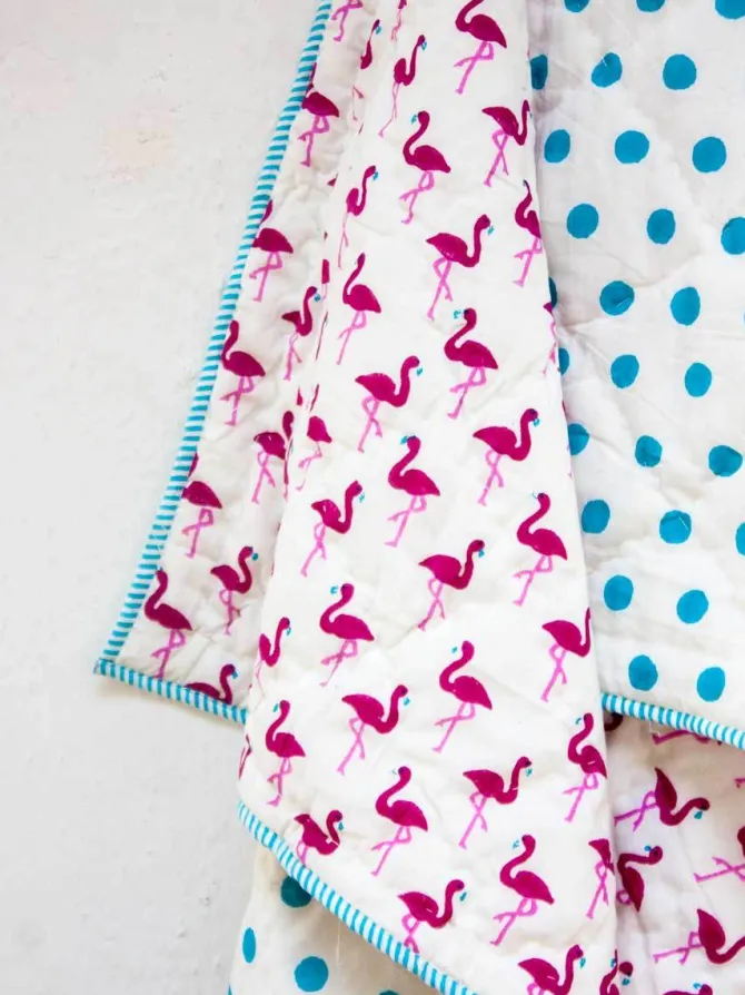 Flamingo Organic Cotton Quilt