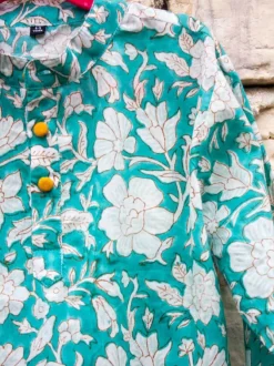 Floral Organic Cotton Long Kurta