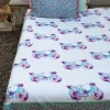 Floral Ride Block Printed Cotton Bedsheet