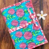 Floral Turquoise Foldable Jewellery Pouch