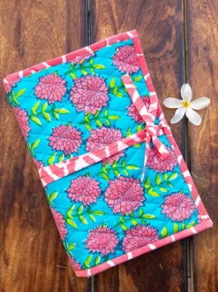 Floral Turquoise Foldable Jewellery Pouch