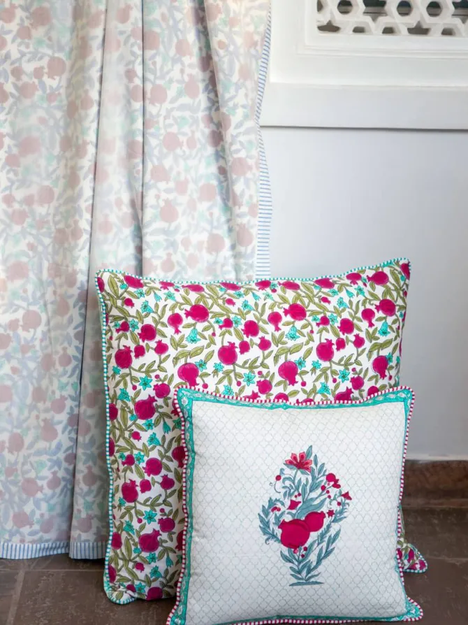Fruit of Paradise Block Printed Muslin Dohar