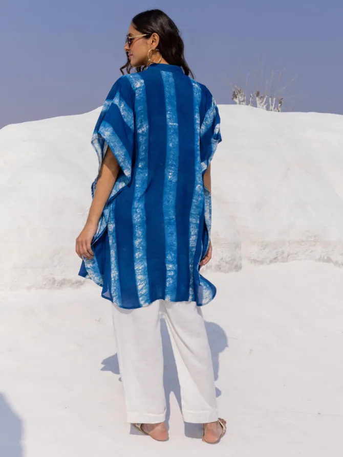 Galaxy Dabu Indigo Shirt Kurta / Dress