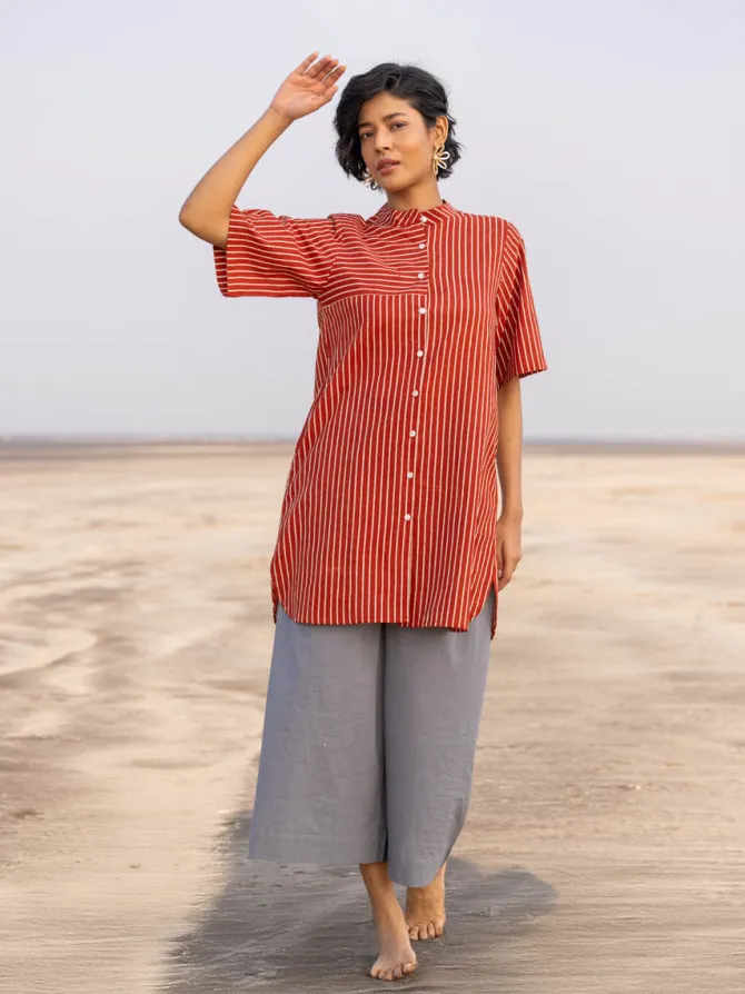 Gauri Cotton Tunic Shirt Dress