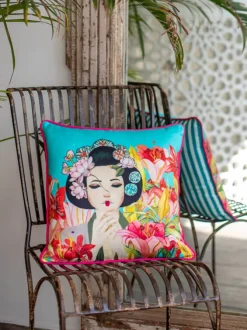 Geiko Cotton Cushion Cover - 16 Inch
