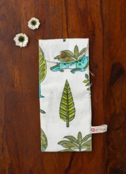 Green Pine Cotton Toothbrush / Straw Holder