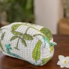 Green Pine Cotton Travel Case