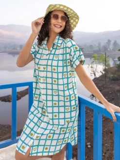 Green Polka Cotton Hat