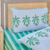 Green Stripes Cotton Bedsheet