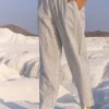 Grey Stripes Cotton Pants