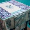 Gul Block Printed Cotton Table Runner