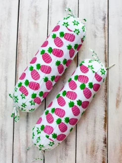 Gulaabi Ananas Organic Cotton Infant Bolster Cover - Set of 2