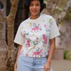 Gulaabo Hand Block Printed T-shirt