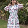 Gulbahar Waffle Cotton Bath Robe