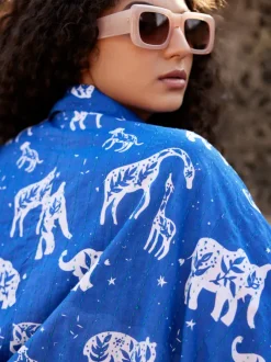 Gypsy Kantha Embroidered Block Printed Bomber Jacket