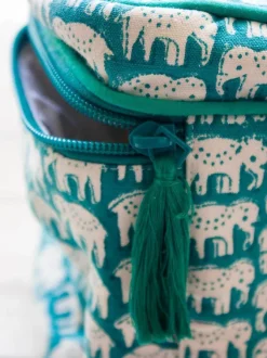 Haathi Block Printed Cotton Vanity Case