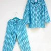 Haathi's March Block Printed Cotton Top & Pyjama Set