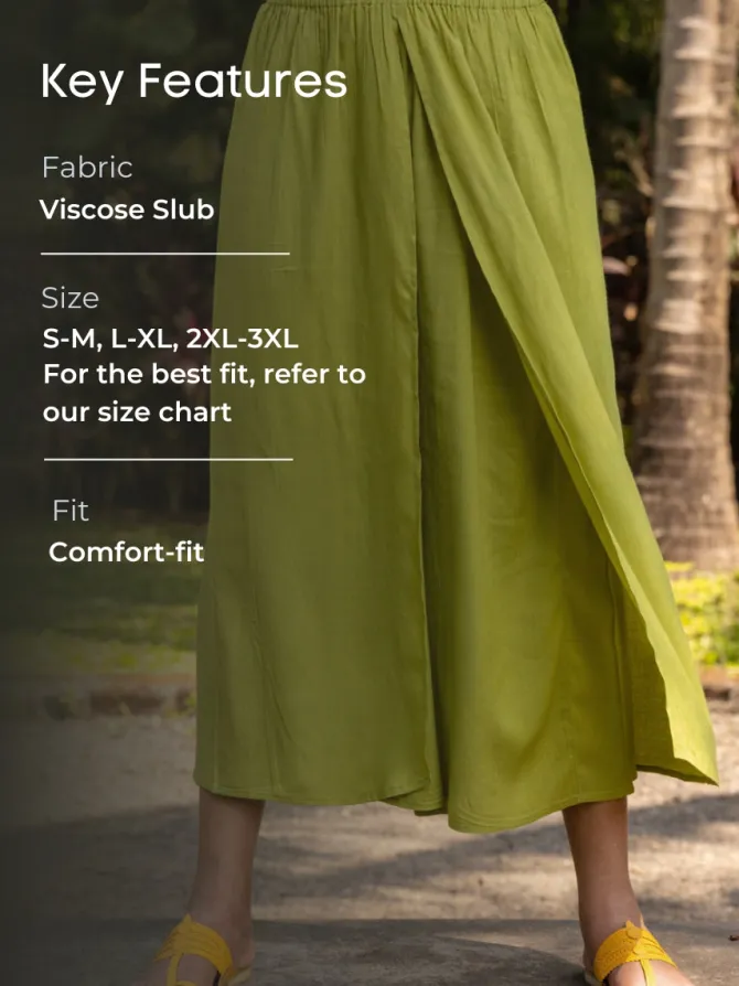 Hanoi Green Wrap-around Pants