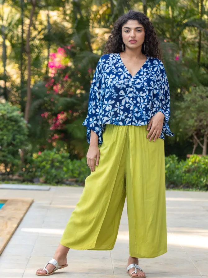 Hanoi Green Wrap-around Pants