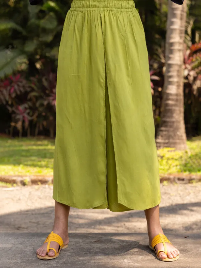 Hanoi Green Wrap-around Pants