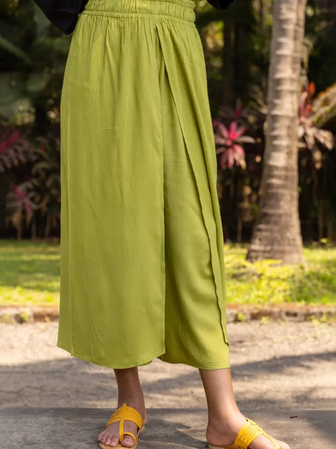 Hanoi Green Wrap-around Pants