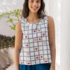 Harper Hand Block Printed Sleeveless Top