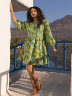 Hawa Hawaii Midi Tiered Dress