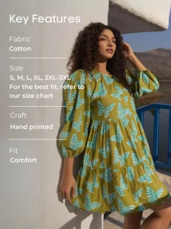 Hawa Hawaii Midi Tiered Dress