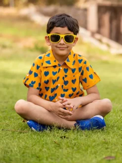 Heartthrob Organic Cotton Block Printed Shirt