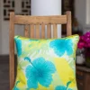 Hibiscus Rush Cushion Cover - 16 Inch