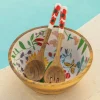 Holly Wooden Salad Bowl Set