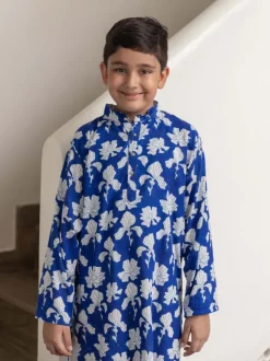 Hriday Blue Long Kurta
