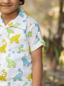 Ikki Organic Cotton Shirt & Shorts Set