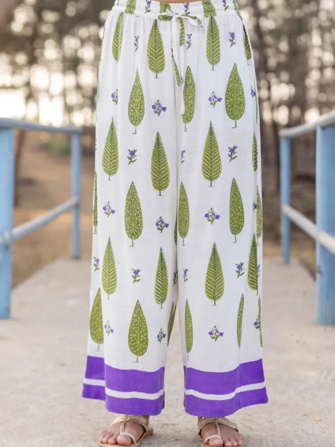 ILA Block Printed Palazzo Pants
