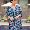 Indigo Dance Dabu Modal Short Kaftan
