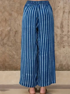 Indigo Palm Palazzo Pants