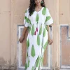 Isabelle Hand Block Printed Cotton Kaftan
