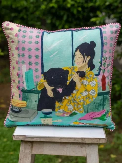 It's Always Treat Time Cushion Cover - 16 Inch