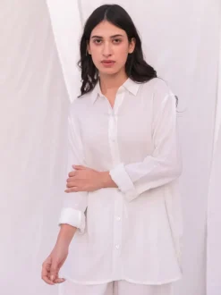 Ivory Slub Shirt