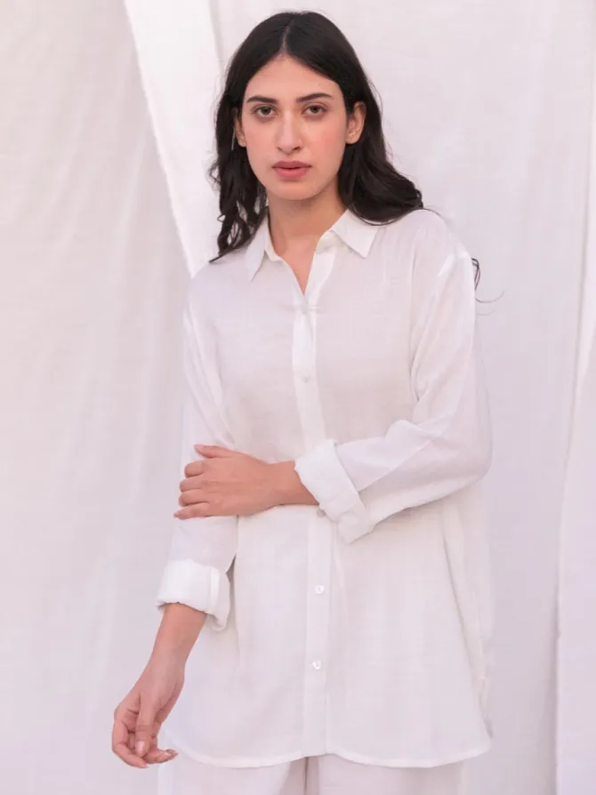 Ivory Slub Shirt