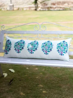Jaipur Block Printed Cotton Cushion Cover - 16 X 48 Inch