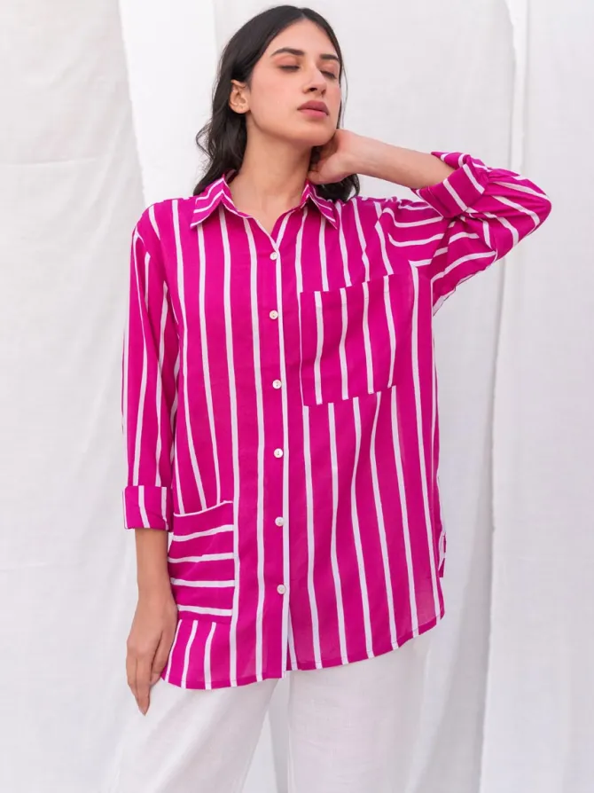 Jaipur Pink Modal Shirt