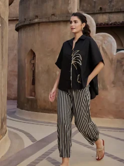 Jasmine Sequined Poncho Shirt
