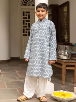 Jay Organic Cotton Block Printed Long Kurta